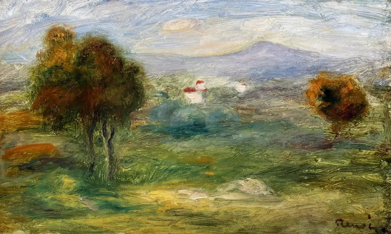 Paisagem de Cros-de-Cagnes. - Pierre-Auguste Renoir