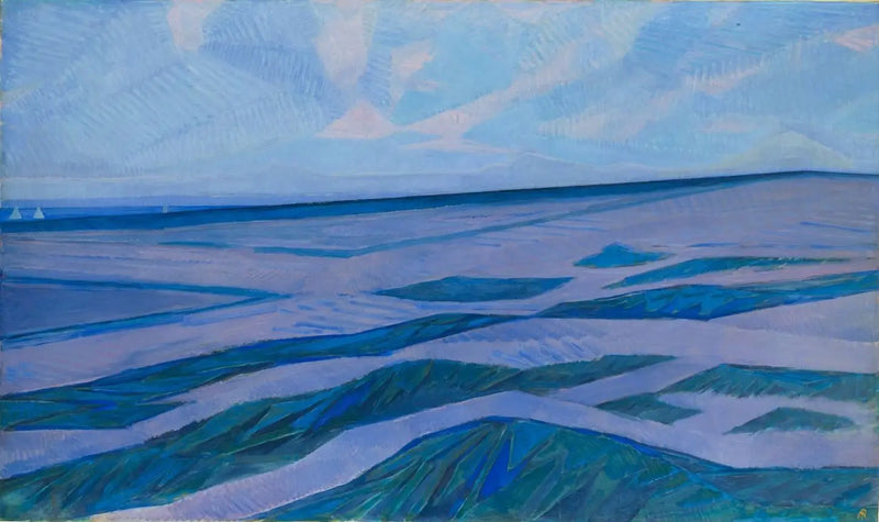 Paisagem de dunas em Domburg - Piet Mondrian