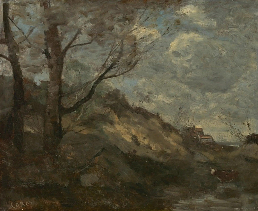 Paisagem de dunas - Jean-Baptiste Camille Corot