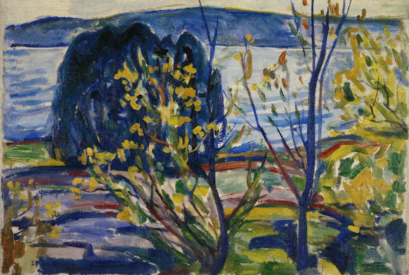 Paisagem de fiorde - Edvard Munch
