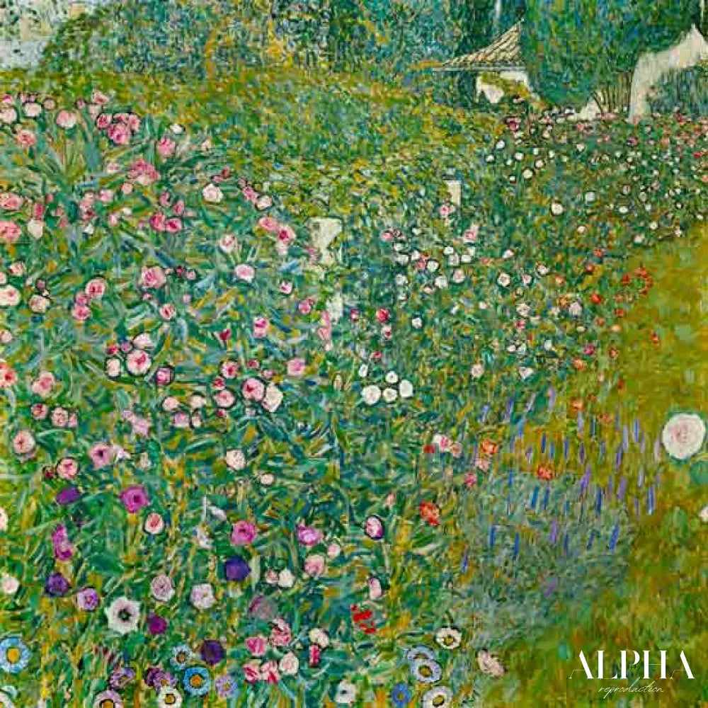 Paysage de jardin italien - Gustav Klimt - Reproductions de tableaux et peintures haut de gamme