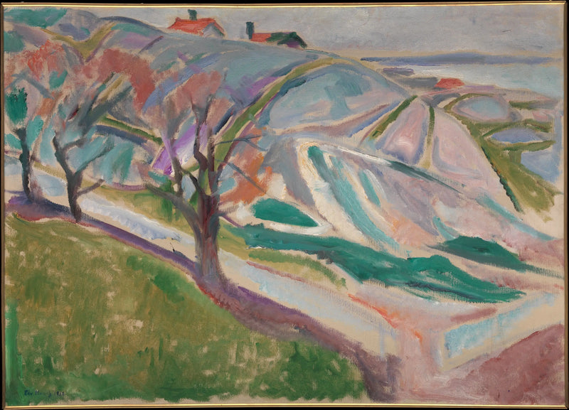 Paisagem de Kragerø - Edvard Munch