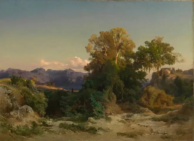 Paisagem da campanha romana - Arnold Böcklin
