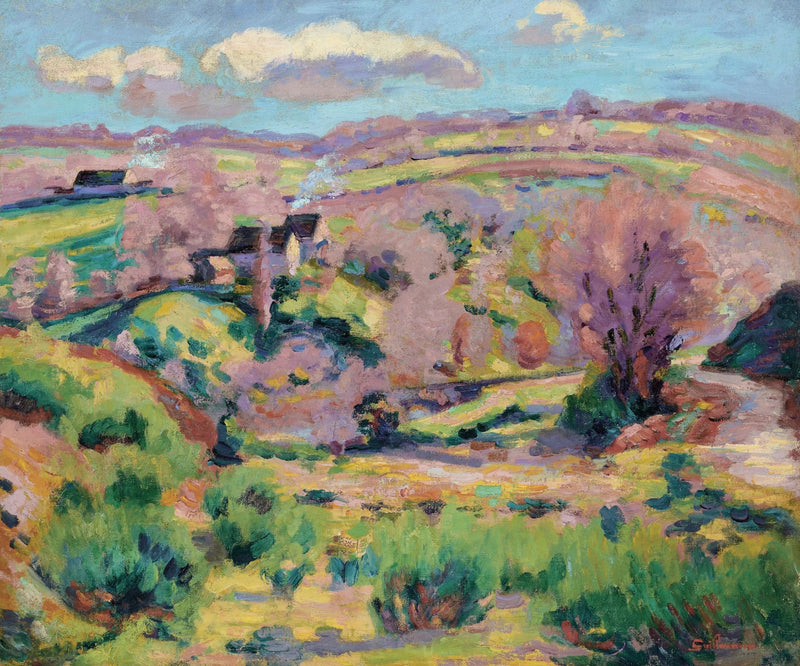 Paisagem da Creuse, na primavera - Armand Guillaumin