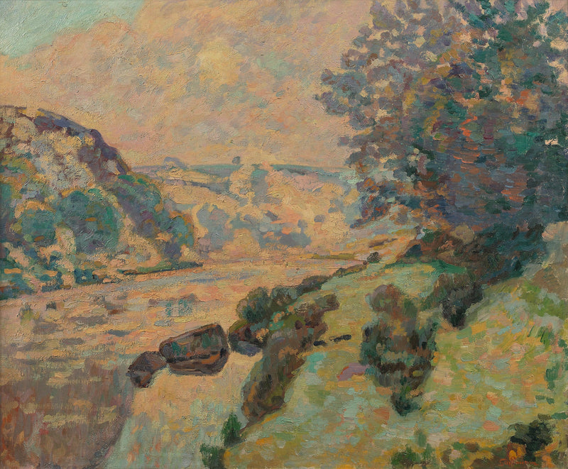 Paisagem da Creuse: neblina perto de Crozant - Armand Guillaumin