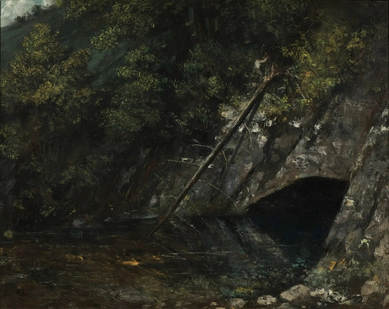 Paisagem da Fonte Azul - Gustave Courbet