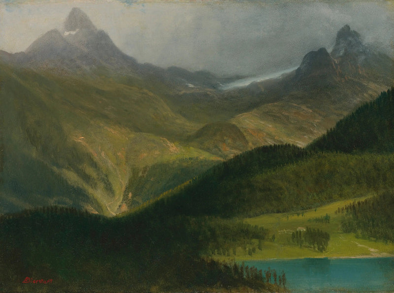 Paisagem de montanha - Albert Bierstadt