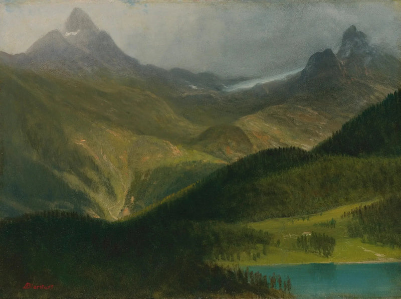 Paisagem de montanha - Albert Bierstadt