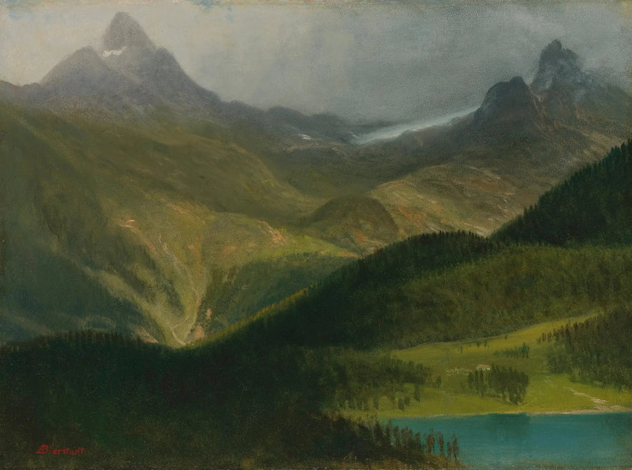 Paisagem de montanha - Albert Bierstadt