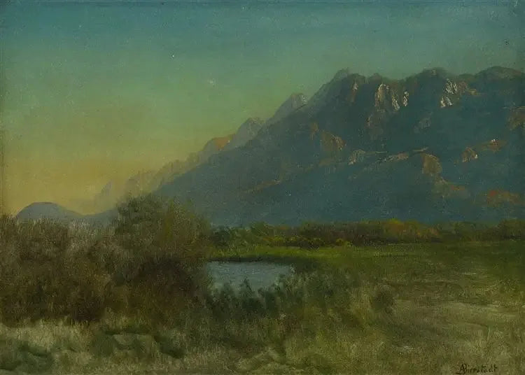Paisagem de montanha - Albert Bierstadt