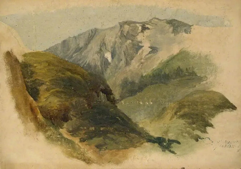 Paisagem de montanha - Carl Spitzweg