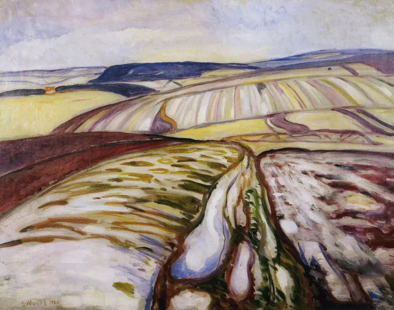 Paisagem de neve, Turíngia - Edvard Munch
