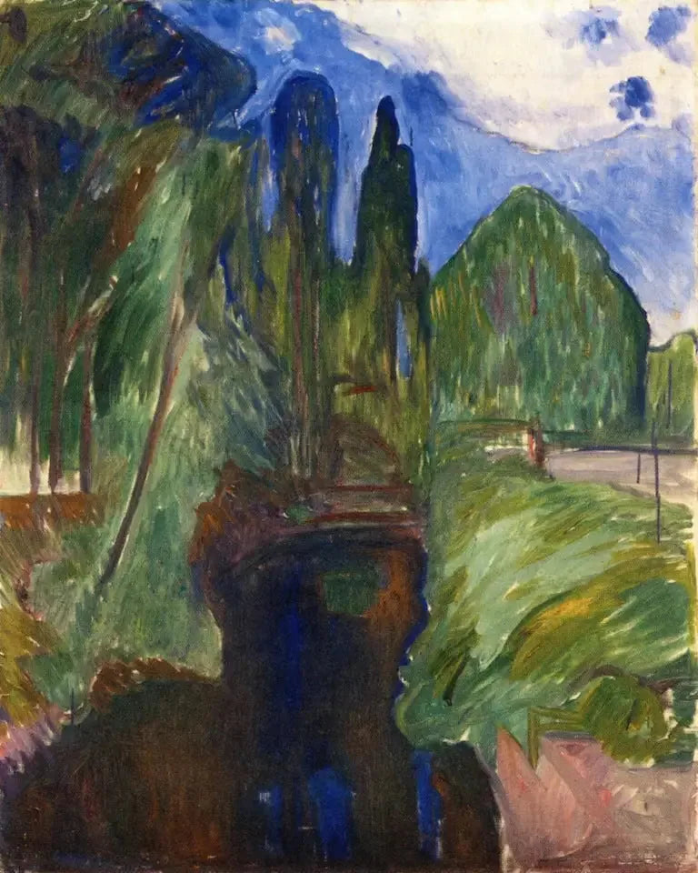 Paisagem de parque - Edvard Munch