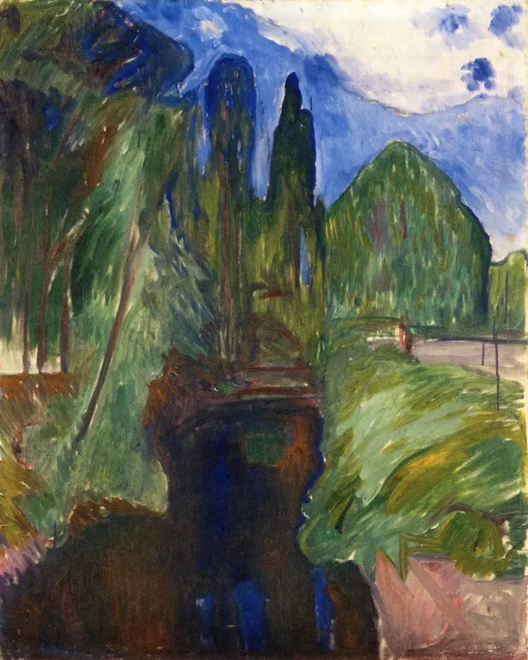 Paisagem de parque - Edvard Munch
