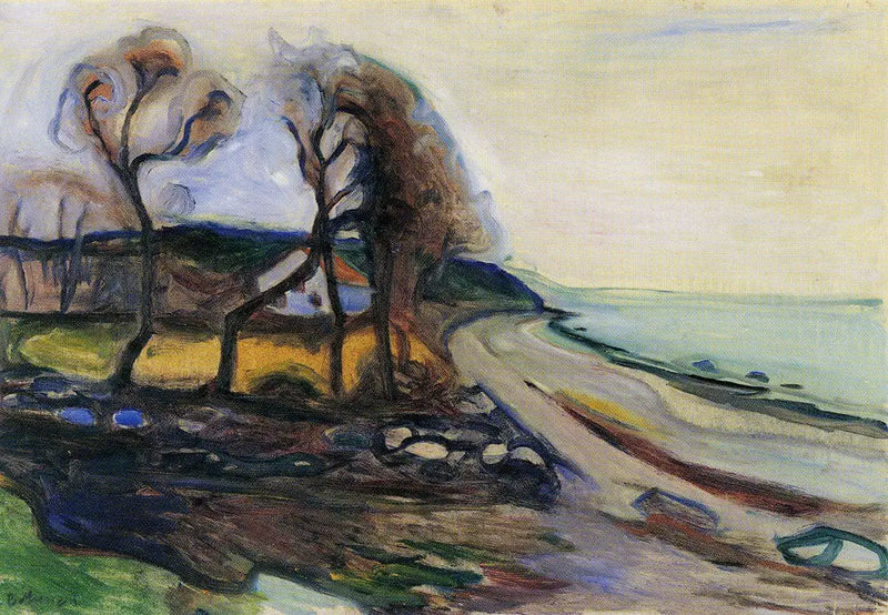 Paisagem de praia - Edvard Munch