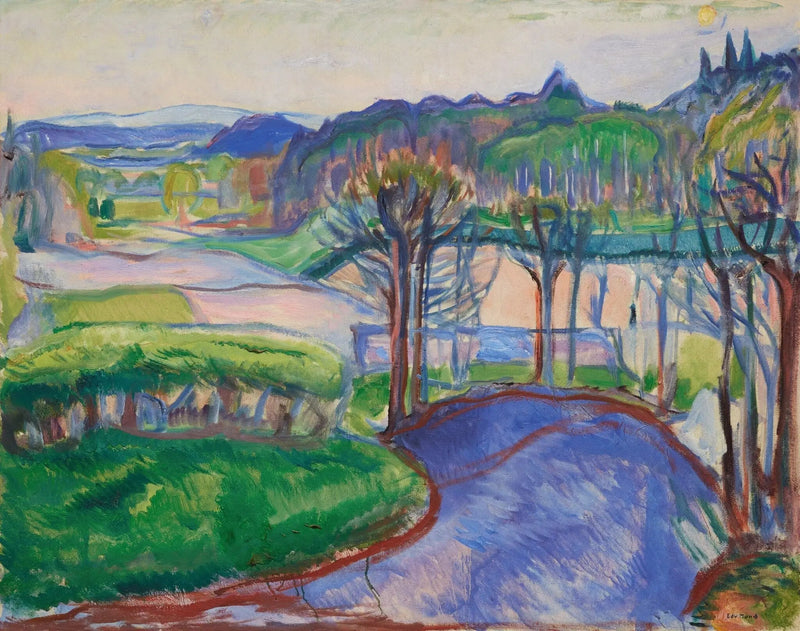 Paisagem de primavera - Edvard Munch