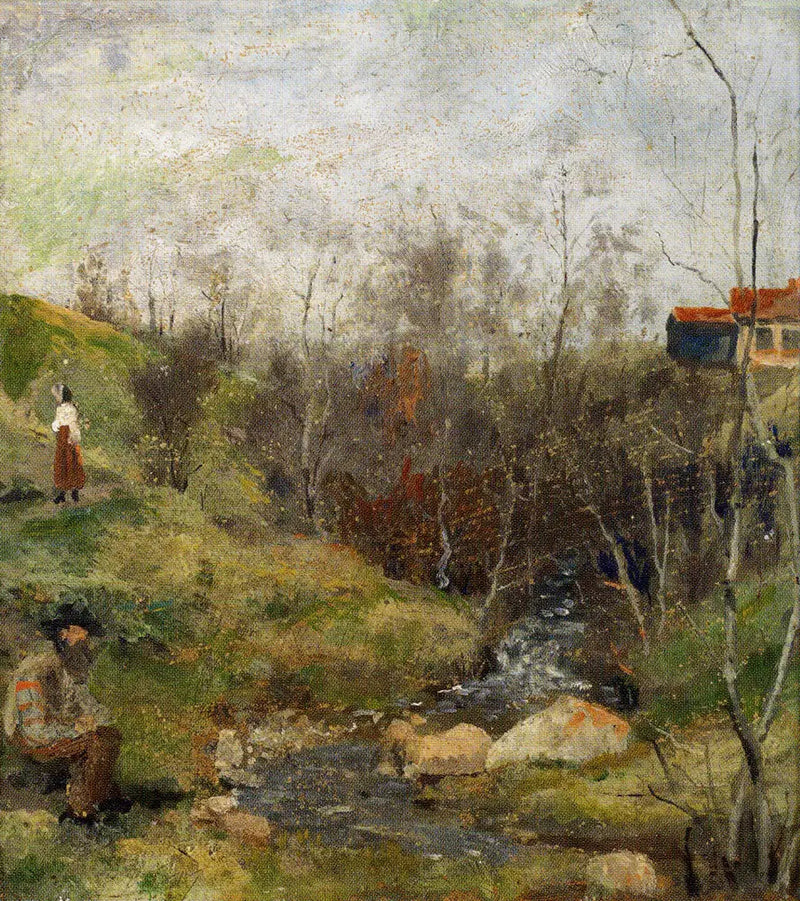Paisagem de primavera - Edvard Munch