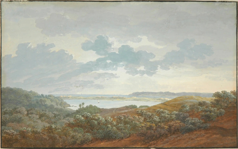 Paysage de Rügen avec baie - Caspar David Friedrich image 1 tableau peint à l’huile sur toile