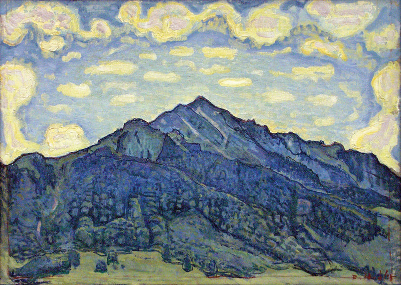 Paisagem dos Alpes Suíços - Ferdinand Hodler