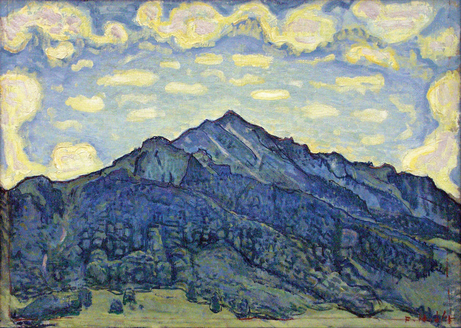 Paisagem dos Alpes Suíços - Ferdinand Hodler