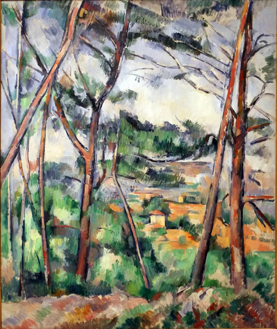 Paisagem dos arredores de Aix (a planície do Arc) - Paul Cézanne