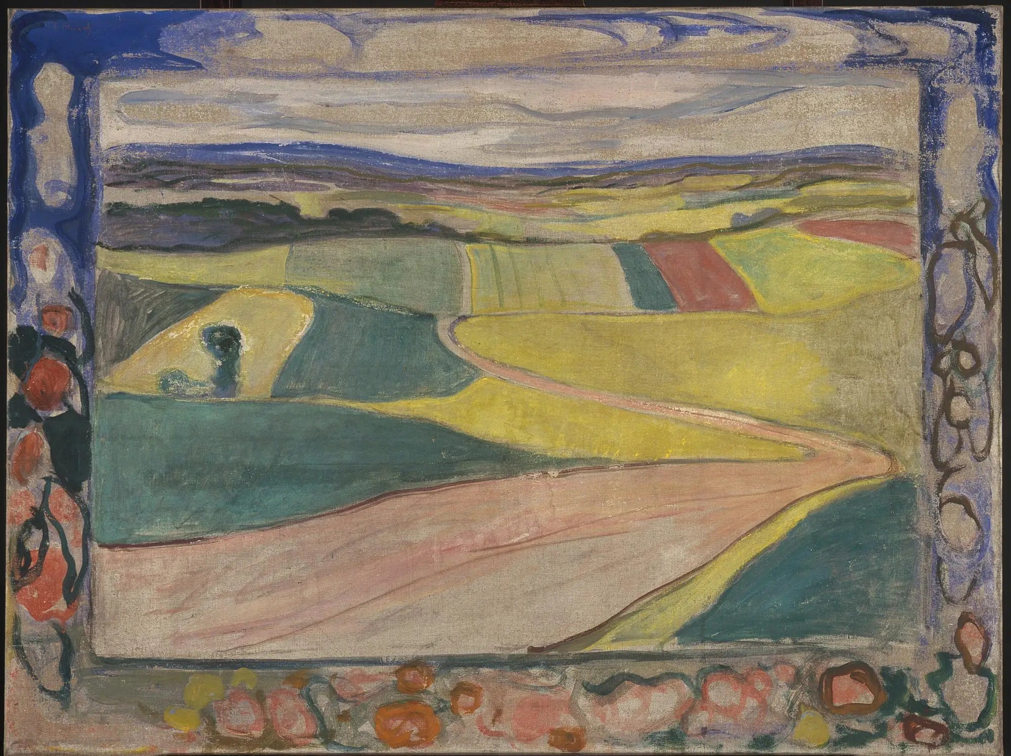 Reproduction du tableau « Paysage d'été - Edvard Munch » par Alpha Reproduction en peinture à l’huile