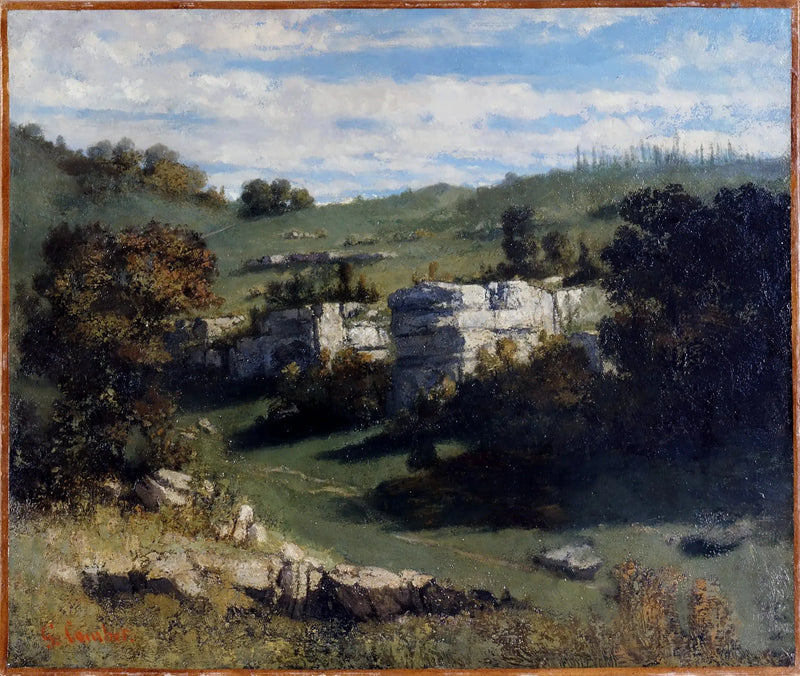 Paisagem do Jura - Gustave Courbet