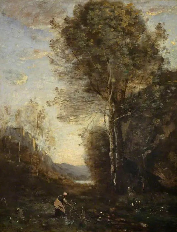 Paisagem do Entardecer - Jean-Baptiste Camille Corot