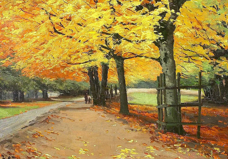 Paisagem no outono. - H. A. Brendekilde