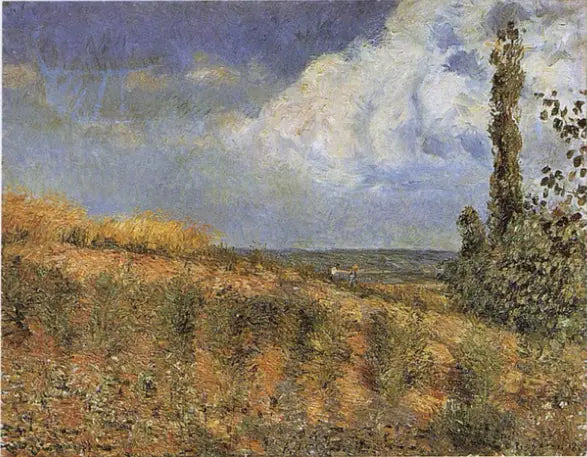 Paysage, environs de Pontoise - Camille Pissarro image 1 reproduction réalisée par Alpha Reproduction