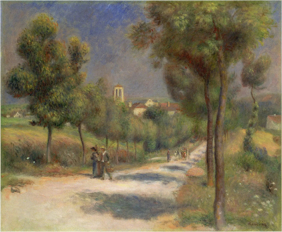 Paisagem de Essoyes, cedo pela manhã - Pierre-Auguste Renoir