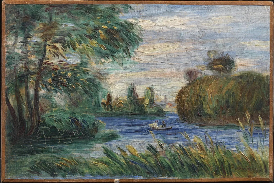 Paisagem fluvial - Pierre-Auguste Renoir