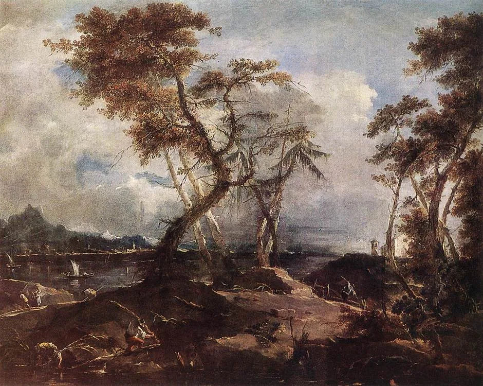 Paysage - Francesco Guardi image 1 reproduction d’œuvre d’art à l’huile
