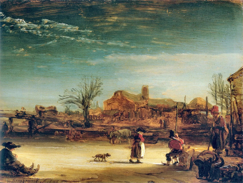 Paisagem de inverno - Rembrandt