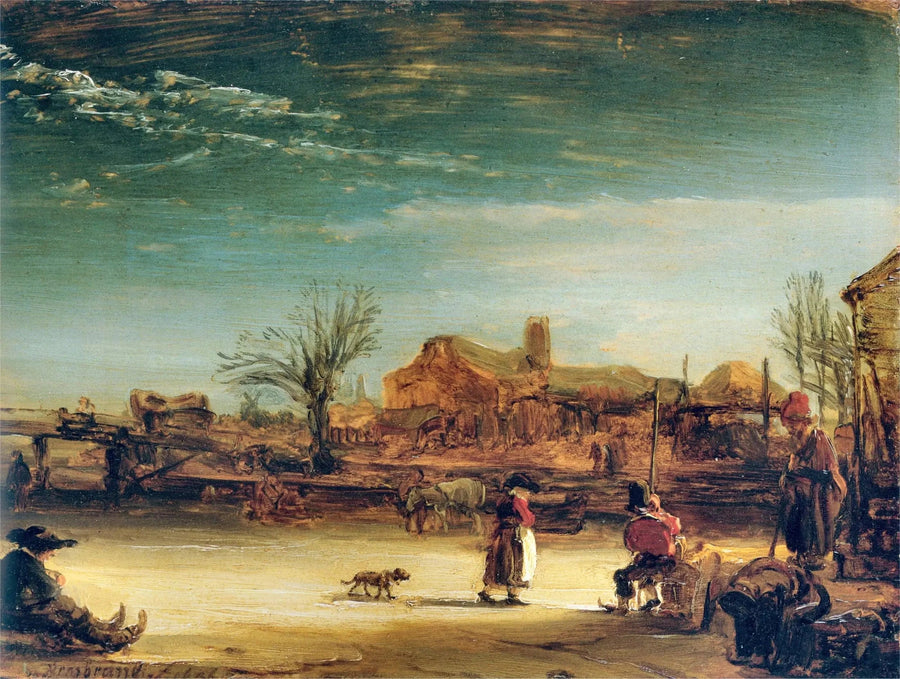 Paisagem de inverno - Rembrandt