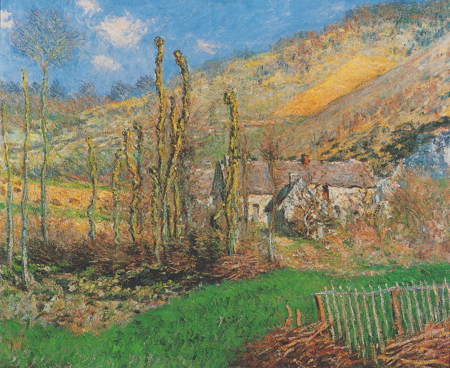 Paisagem de inverno em Val de Falaise W975 - Claude Monet