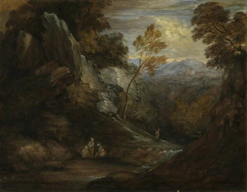 Paisagem imaginária (revisitada por um discípulo inglês do século XIX) - Thomas Gainsborough