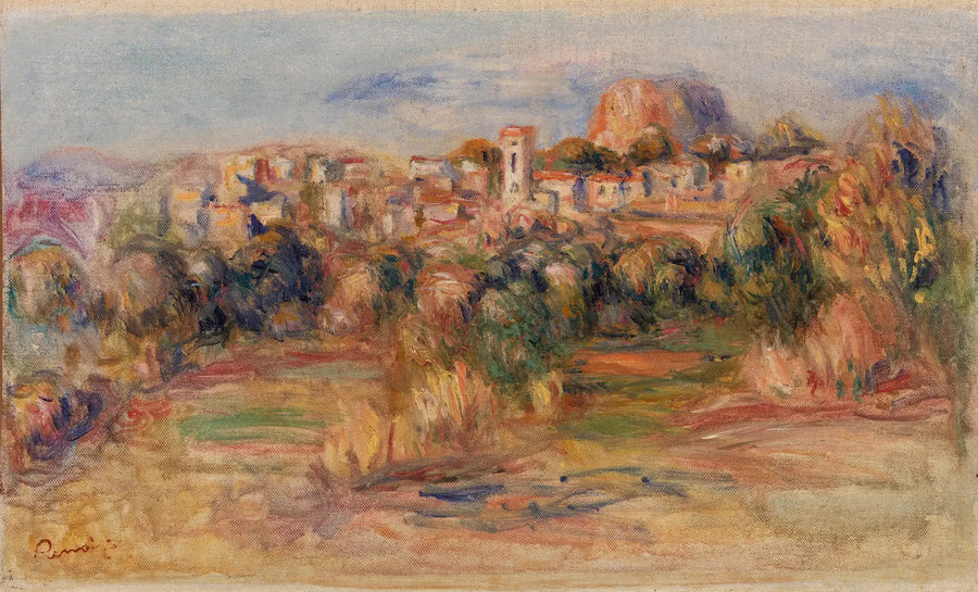 Paisagem, La Gaude (Paisagem, La Gaude) - Pierre-Auguste Renoir