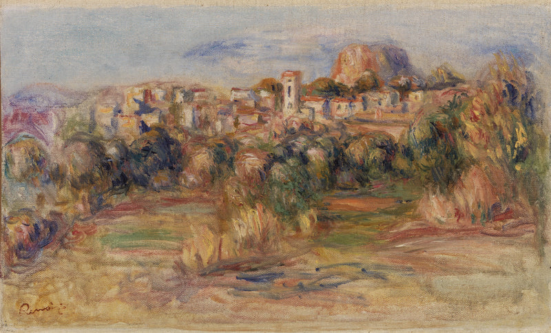 Paisagem, La Gaude (Paisagem, La Gaude) - Pierre-Auguste Renoir