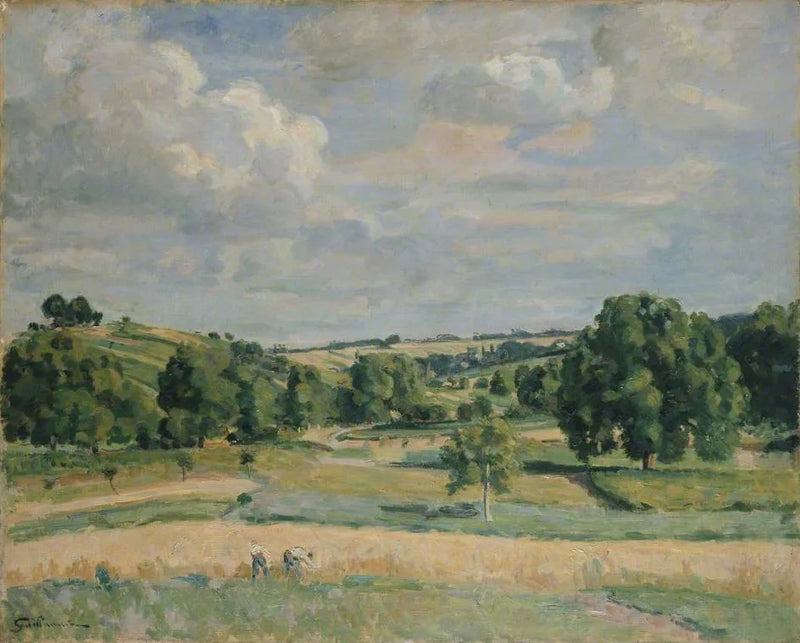 Paisagem: A época da colheita no vale da Somme - Armand Guillaumin