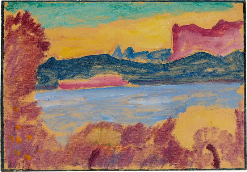 Paisagem, Lago de Genebra - Alexej von Jawlensky