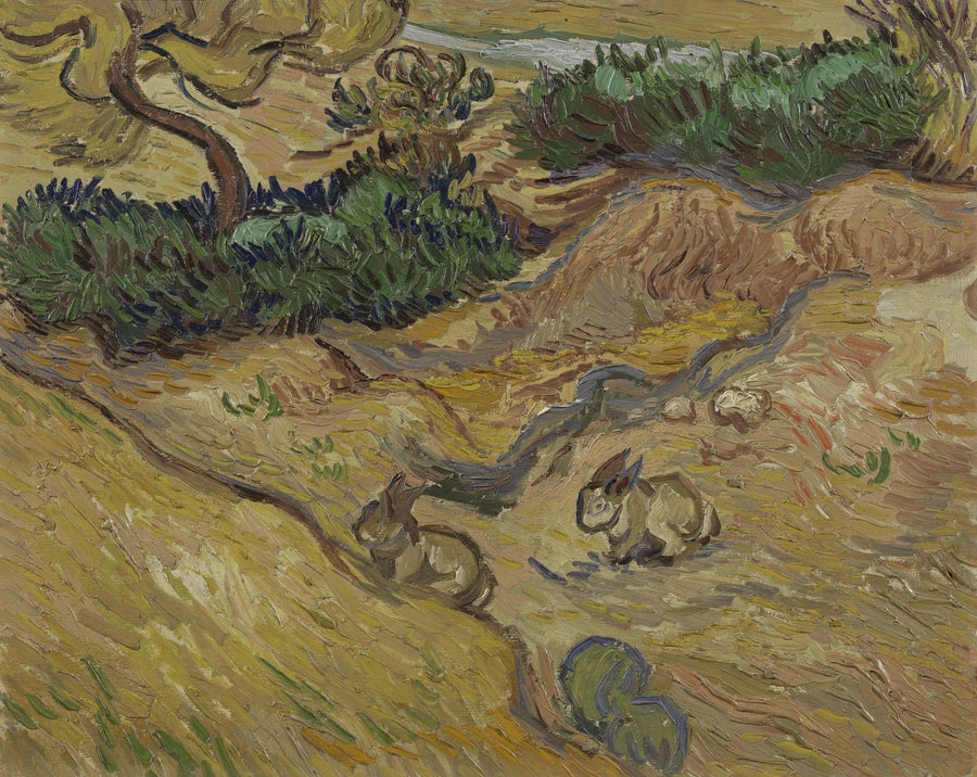 Paisagem com coelhos - Vincent van Gogh