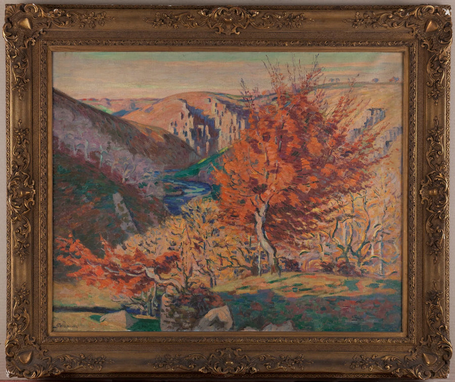 Paisagem, a rocha da fiandeira - Armand Guillaumin