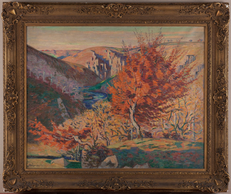 Paisagem, a rocha da fiandeira - Armand Guillaumin