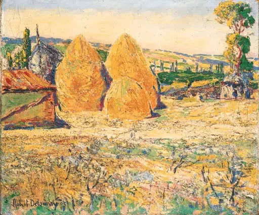 Paisagem, os fardos - Robert Delaunay