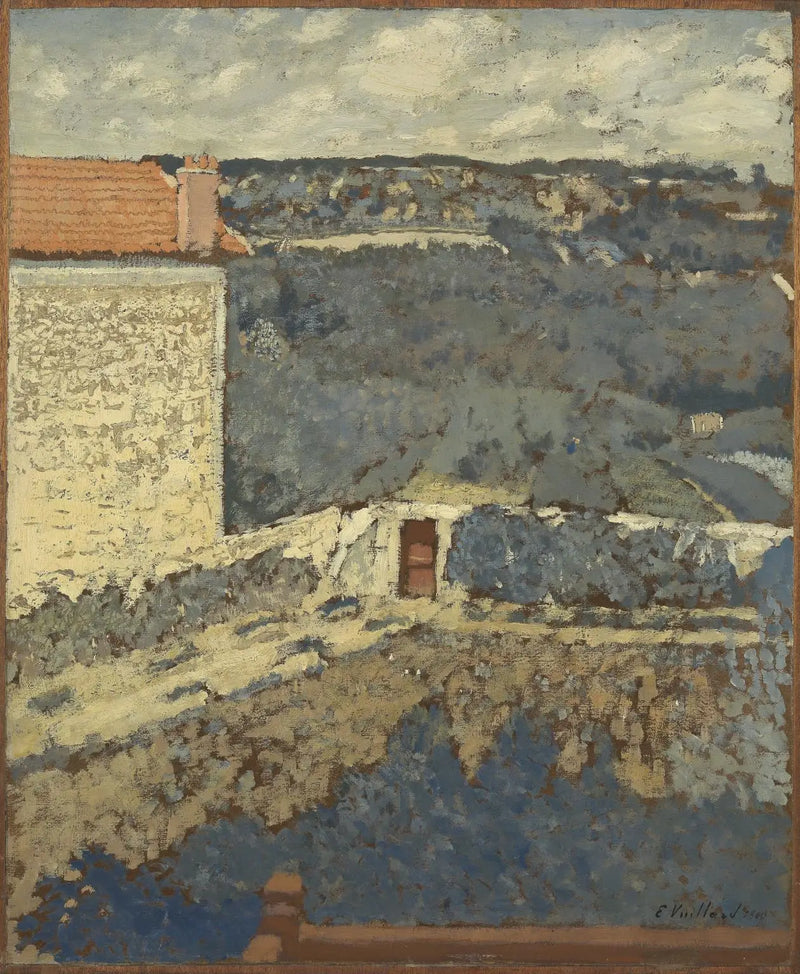 Paisagem - Casa à esquerda - Édouard Vuillard