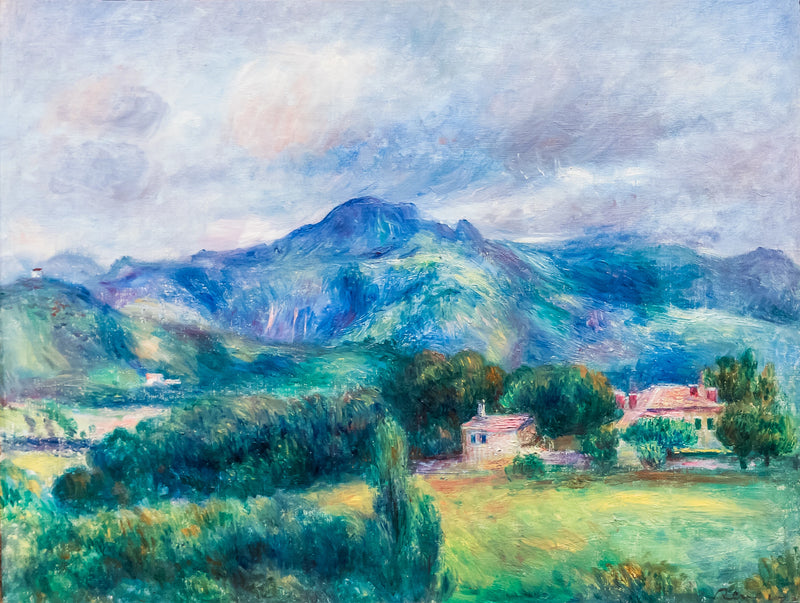 Paisagem com montanha - Pierre-Auguste Renoir