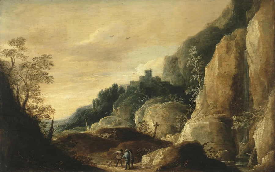 Paisagem montanhosa - David Teniers Júnior