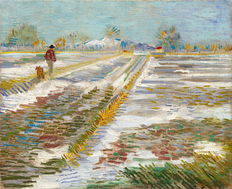 Paisagem nevada - Vincent van Gogh