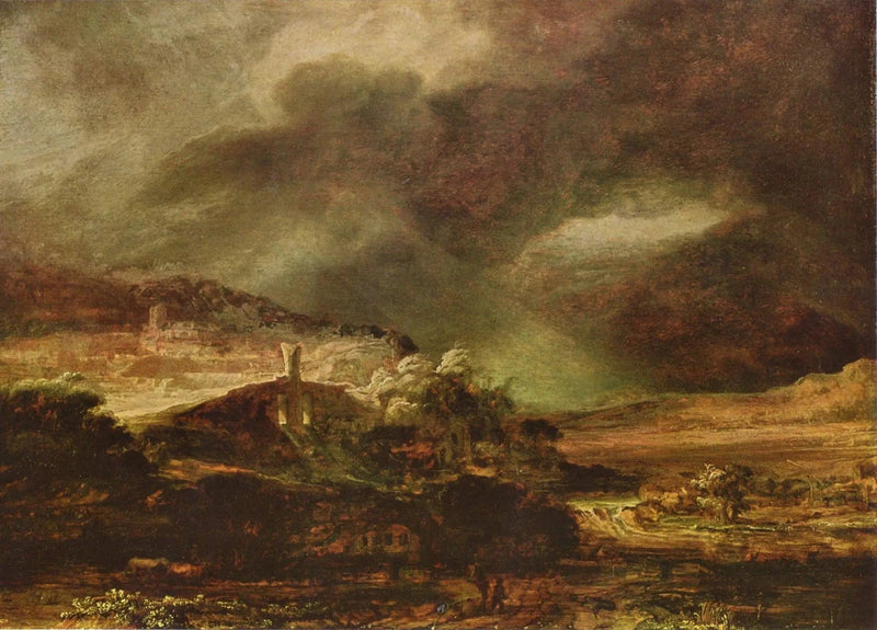 Paisagem de tempestade - Rembrandt